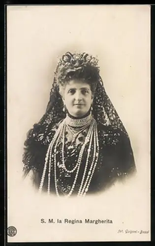 AK Portrait Königin Margherita von Italien