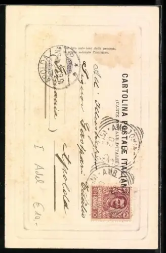 AK König Vittorio Emanuele III., Portrait