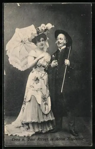 AK Lona u. Paul Klever in ihrem Repertoir, Komiker