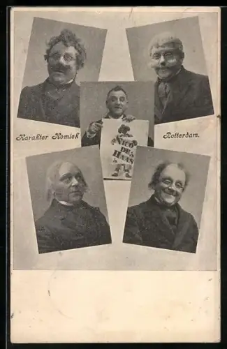 AK Rotterdam, Karakter Komiek, Komiker