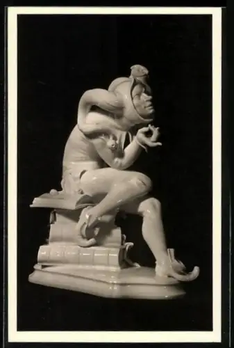 AK Schöppenstedt, Eulenspielgel in Meissner Porzellan