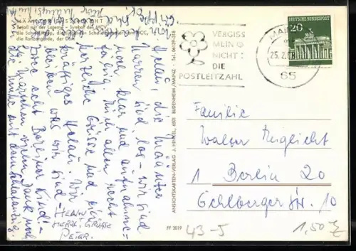 AK Mainz, Mainzer Fastnacht, Die Ranzengarde, Mainzer Dom