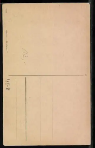 AK Blondes Mädel mit Tennisschläger