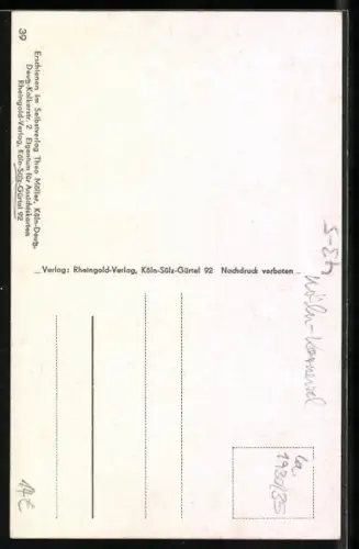 AK Figuren beim Kochen, Kölner Karneval, Liedtext Wat ohne Speck en Uezezupp