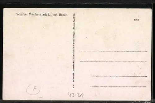 AK Schäfers Märchenstadt Liliput, Berlin
