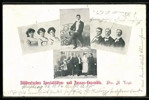 AK Süddeutsches Specialitäten- und Possen-Ensemble, Dir. A. Vogl