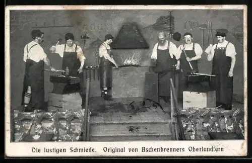 AK Die lustiger Schmiede von Aschenbrenners Oberlandlern