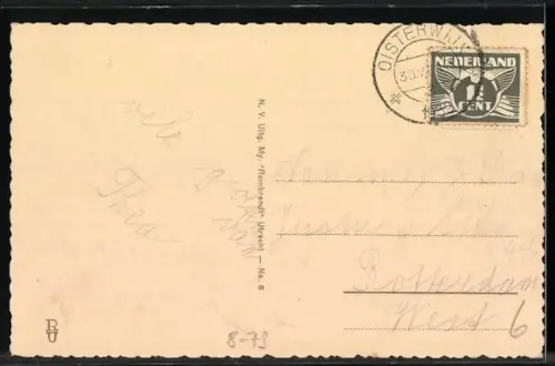 AK Älteres Paar mit Essen an einem Tisch