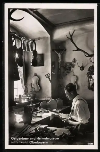 AK Mittenwald /Oberbayern, Geigenbau- und Heimatmuseum