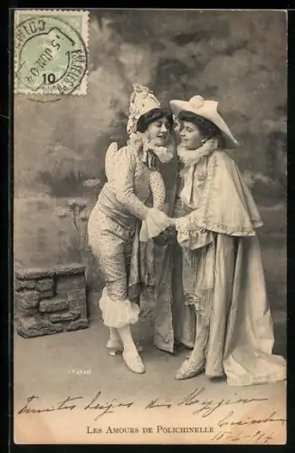 AK Pierrots im Atelier, Les Amours de Polichinelle