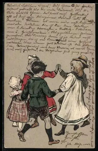 AK Kinder tanzen im Kreis