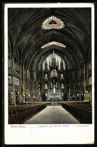 AK Montreal, L`Eglise de Notre-Dame, Interieur