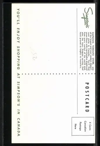 AK Toronto, Simpson`s Toronto Department Store