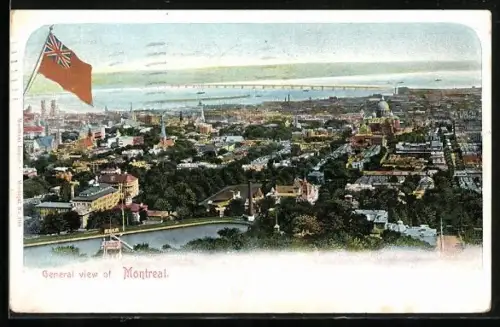 AK Montreal, General view of Montreal