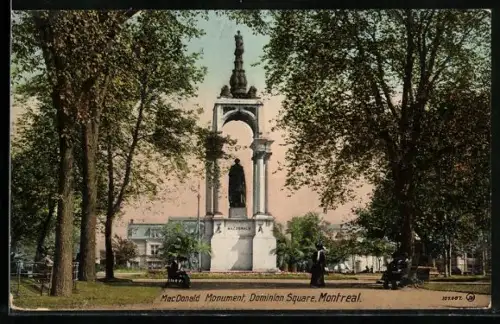 AK Montreal, MacDonald Monument, Dominion Square