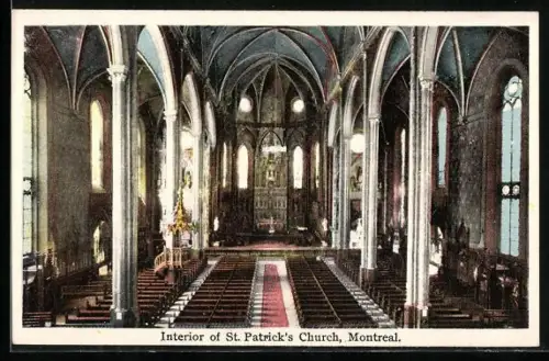 AK Montreal, Interior of St. Patrick`s Church
