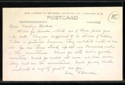 AK Vancouver /B.C., Aerial view showing Brockton Point and city