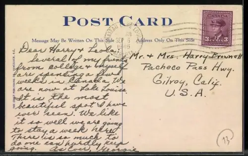 AK Chateau Lake Louise, View of the Chateau in the Canadian Rockies