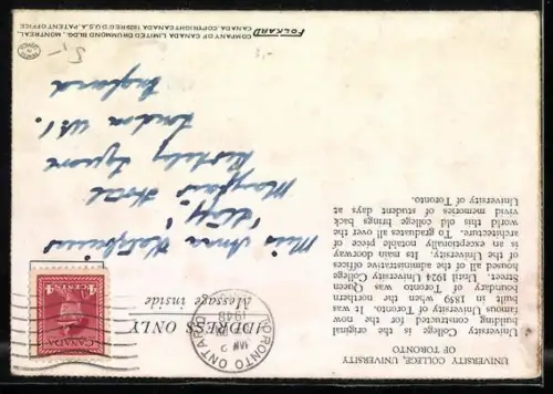 AK Toronto, University College, University of Toronto