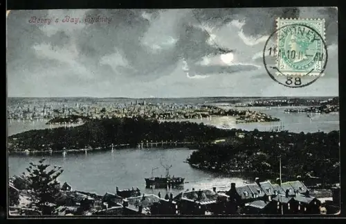 AK Sydney, Berry`s Bay at night