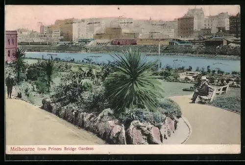 AK Melbourne, View from Princes Bridge Gardens