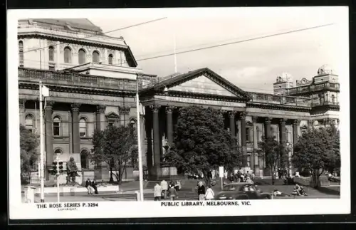 AK Melbourne /Vic., Public Library