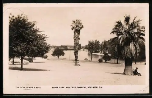 AK Adelaide /S. A., Elder Park and Lake Torrens