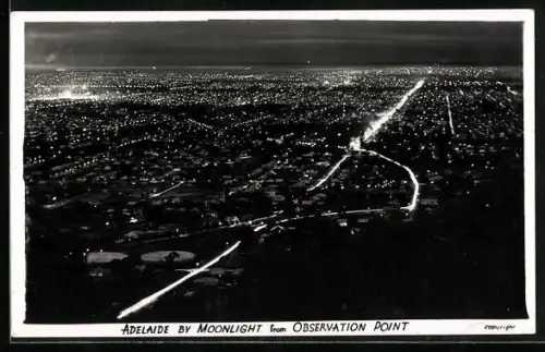 AK Adelaide, Adelaide by Moonlight from Observation Point