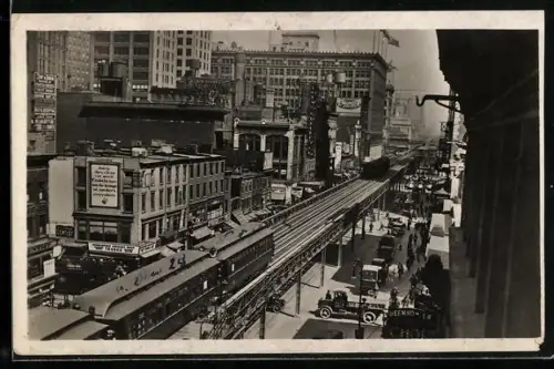 AK New York, NY, 6. Ave. und Hochbahn