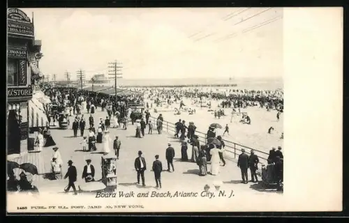 AK Atlantic City, NJ, Boara Walk and Beach