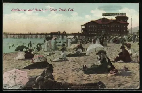 AK Ocean Park, CA, Auditorium and Beach