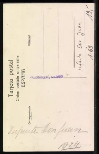 AK Infante Don Juan von Spanien