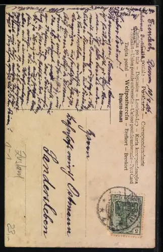 AK Friedrich Herzog von Anhalt in Uniform mit grosser Ordensspange und Pickelhaube