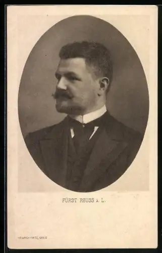 AK Fürst Reuss ä. L. im Seitenportrait