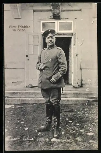 AK Fürst Friedrich von Waldeck-Pyrmont im Felde