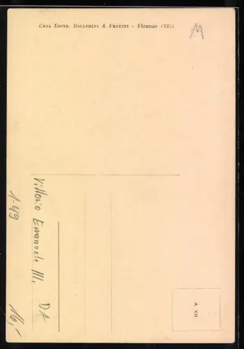 AK König Vittorio Emanuele III. von Italien in Uniform