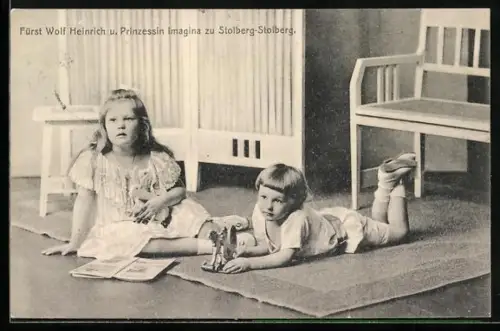 AK Fürst Wolf Heinrich und Prinzessin Imagina zu Stolberg-Stolberg