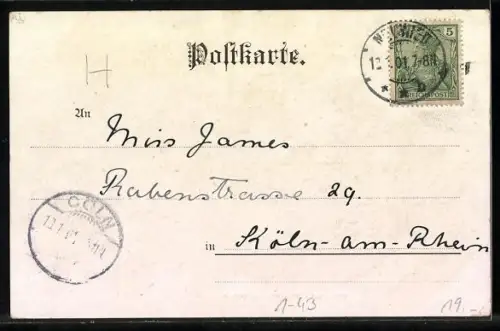 AK Fürstliche Familie zu Wied