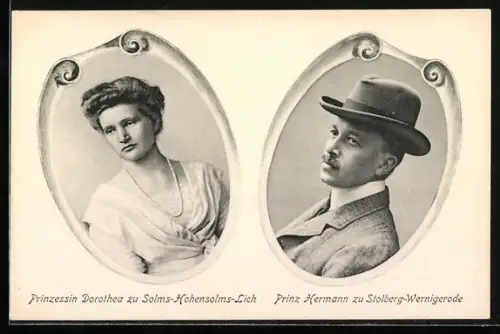 AK Deutschland, Prinzessin Dorothea zu Solms-Hohensolms-Lich und Prinz Hermann zu Stolberg-Wernigerode
