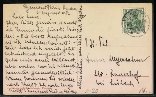 AK Der Fürst zu Waldeck und Pyrmont mit seinen Kindern zu Pferde