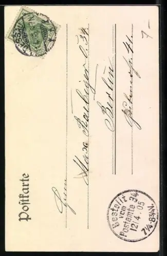 AK S. Hoheit Herzog Friedrich von Anhalt in Uniform mit Paradehelm