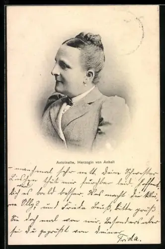 AK Antoinette, Herzogin von Anhalt