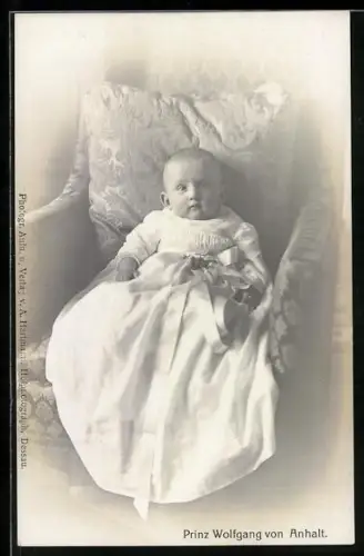 AK Prinz Wolfgang von Anhalt als Kleinkind