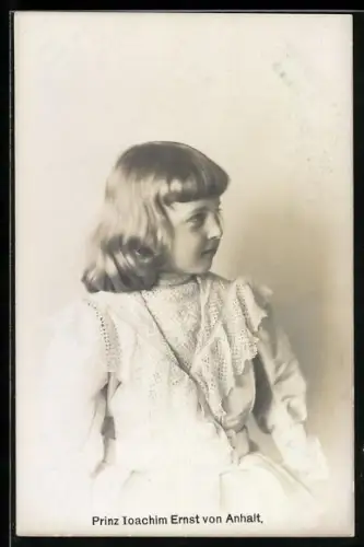 AK Prinz Joachim Ernst von Anhalt als Kind