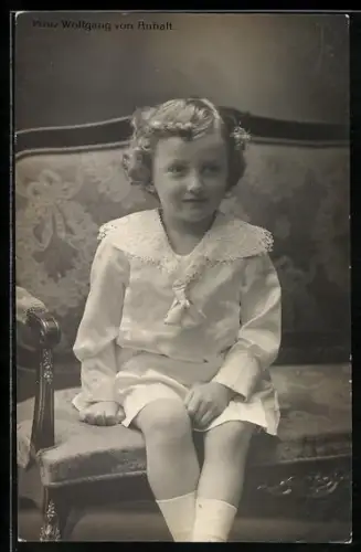 AK Prinz Wolfgang von Anhalt als Kind