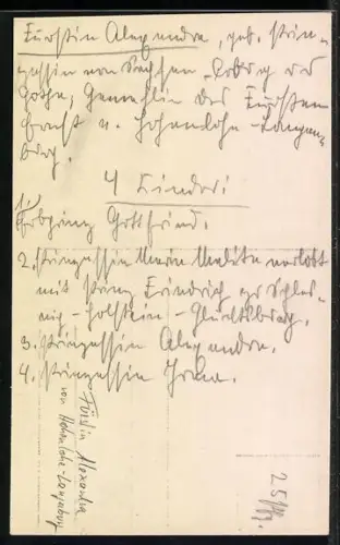 AK Fürstin Alexandra von Hohenlohe-Langenburg als Rot Kreuz Schwester