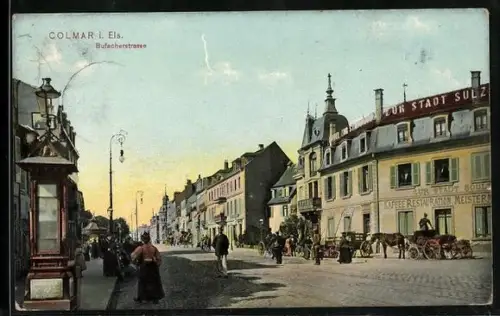 AK Colmar i. Els., Restaurant zur Stadt Sulz in der Bufacherstrasse