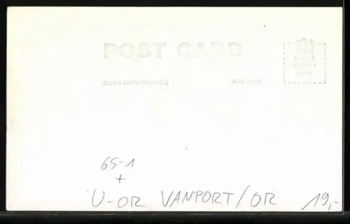 Foto-AK Vanport, OR, Flood destruction, vom Hochwasser überflutete Gebäude