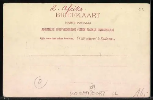 Lithographie Komatiepoort, Waterval, Krokodilpoort