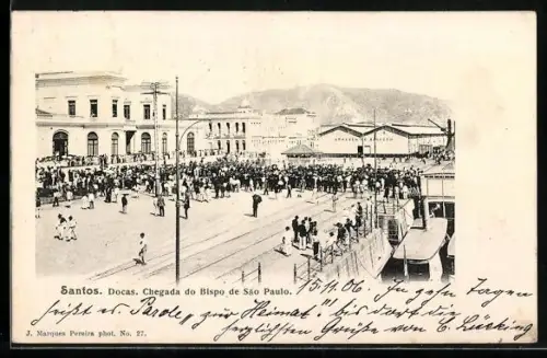 AK Santos, Docas, Chegada do Bispo de Sao Paulo